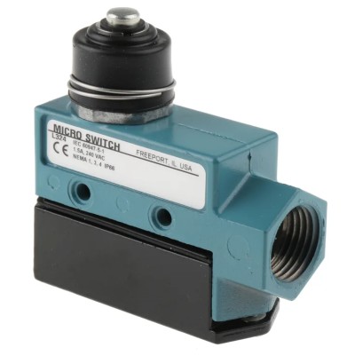 Honeywell Technologies BZE6 Series Pin Plunger Limit Switch SPDT IP66 Die Cast Zinc Housing 600V 