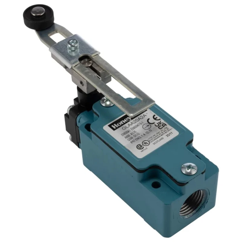 Honeywell Technologies Limit Switch Adjustable Roller Lever, 2 NO/2 NC Contacts, IP67 Die Cast Zinc Epoxy Coated Housing 
