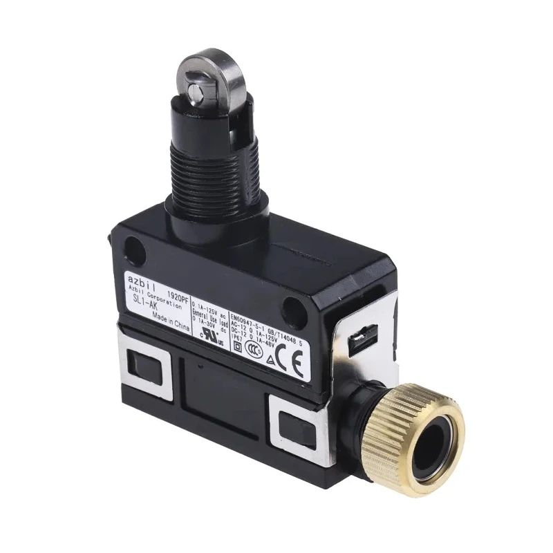 Honeywell Technologies SL1 Series Roller Plunger Limit Switch, SPDT Contact, IP67, Die Cast Zinc Housing, 24V AC SL1-AK