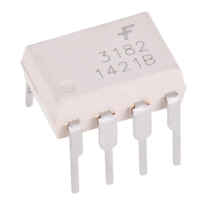 onsemi DC Input Optocoupler Through Hole 8-Pin MDIP FOD3182