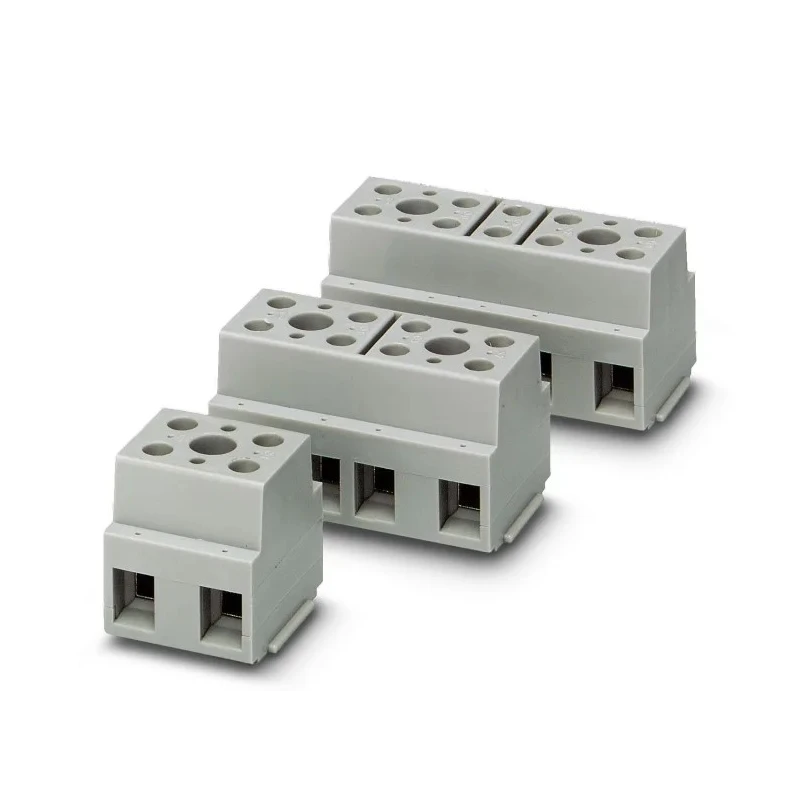 Phoenix Contact G 10/4 Series PCB Terminal Block 8-Contact 1 Row 800V 57A Polyamide Housing 2716729