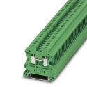Phoenix Contact UT 2.5 GN Series Feed Through Terminal Block Green 5.2mm² 1-Level Screw Termination 1kV 24A 3045091