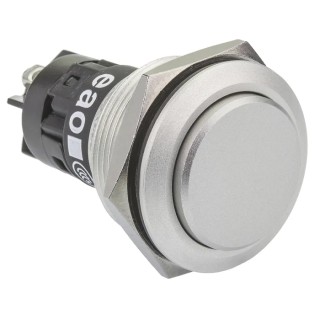 EAO 82 Series Push Button Switch Momentary Panel Mount 22.3 mm Cutout SPDT IP65/IP67 240 V 250 V AC 82-6562.1000