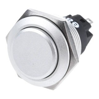 EAO 82 Series Push Button Switch, Momentary, Panel Mount, 22.3 mm Cutout, SPDT, NO NC Configuration, IP65 IP67 82-6561.1000