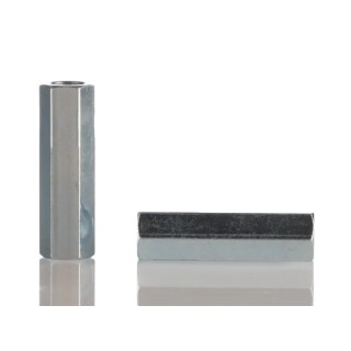 RS PRO Zinc Plated Mild Steel Hexagonal Female/Female Standoff M4 Thread, 25 mm Length 806-6594