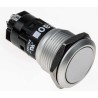 EAO 82 Series Momentary Push Button Switch, Panel Mount, 19 mm Cutout, SPDT, IP65, IP67, 240 V DC, 250 V AC 82-5552.1000