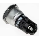 EAO 82 Series Momentary Push Button Switch, Panel Mount, 19 mm Cutout, SPDT, IP65, IP67, 240 V DC, 250 V AC 82-5552.1000