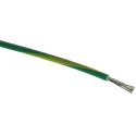 RS PRO Green, Yellow 6 mm² Flexible BK Series Hook Up Wire, 9 AWG, 84/0.3 mm Core Strands, 100 m, Polyvinyl Chloride 811-4554