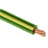 RS PRO Green, Yellow 1.5 mm² Hook Up Wire, 15 AWG, 7/0.53 mm Core Strands, 100 m Length, Polyvinyl Chloride PVC 811-4624
