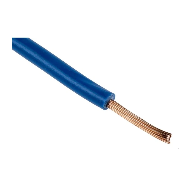 RS PRO Blue 1.5 mm² Hook Up Wire, 15 AWG, 7/0.53 mm Stranded Copper Conductor, 3.6 mm Diameter, 100 m Length 811-4615