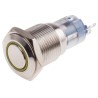 RS PRO Illuminated Push Button Switch, Momentary, Panel Mount, 16 mm Cutout, SPDT, Yellow LED, IP65/IP67, 250 V AC 811-8461