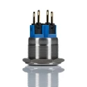 RS PRO Push Button Switch Momentary Panel Mount 22 mm Cutout SPDT White LED IP65 IP67 250 V AC 811-8480