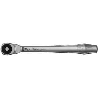 Wera Zyklop 1/2 in Ratchet with Ratchet Handle, Chrome Molybdenum Steel, Chrome Finish, 281mm Overall Length 05004063001