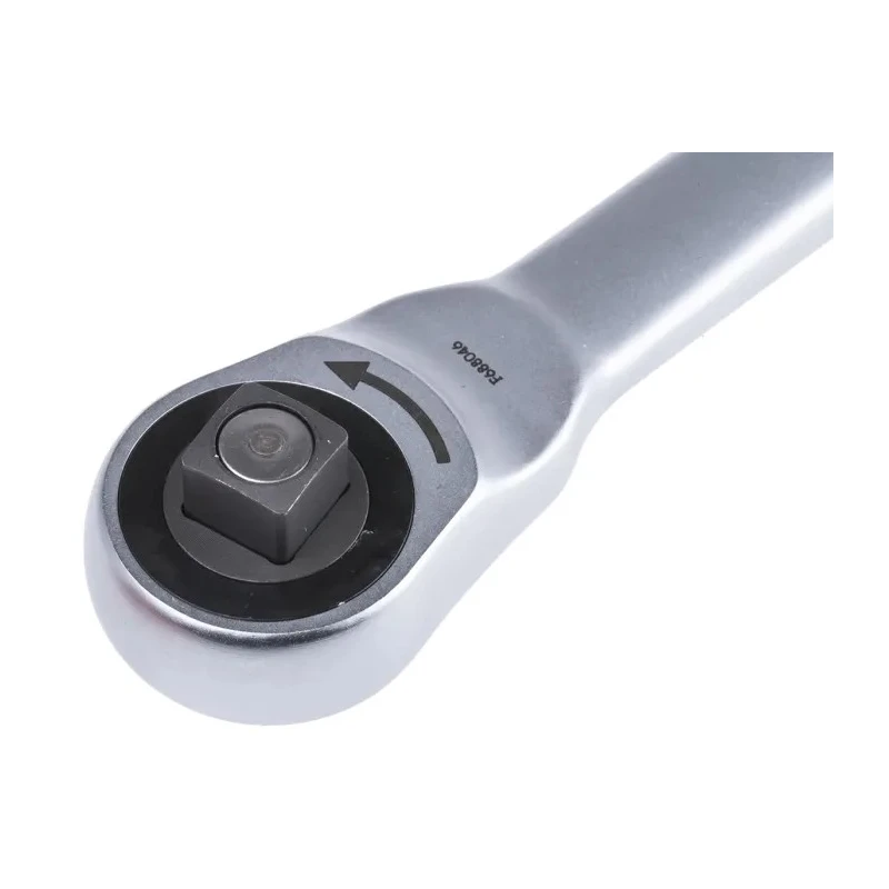 Wera Zyklop 1/2 in Ratchet with Ratchet Handle, Chrome Molybdenum Steel, Chrome Finish, 281mm Overall Length 05004063001