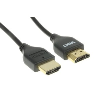 Van Damme UltraThinH series 1 m High Speed Male to Male HDMI Cable Black 104-084-100
