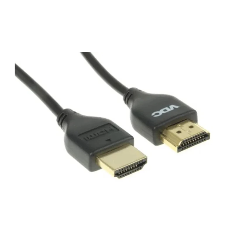 Van Damme UltraThinH series 1 m High Speed Male to Male HDMI Cable Black 104-084-100