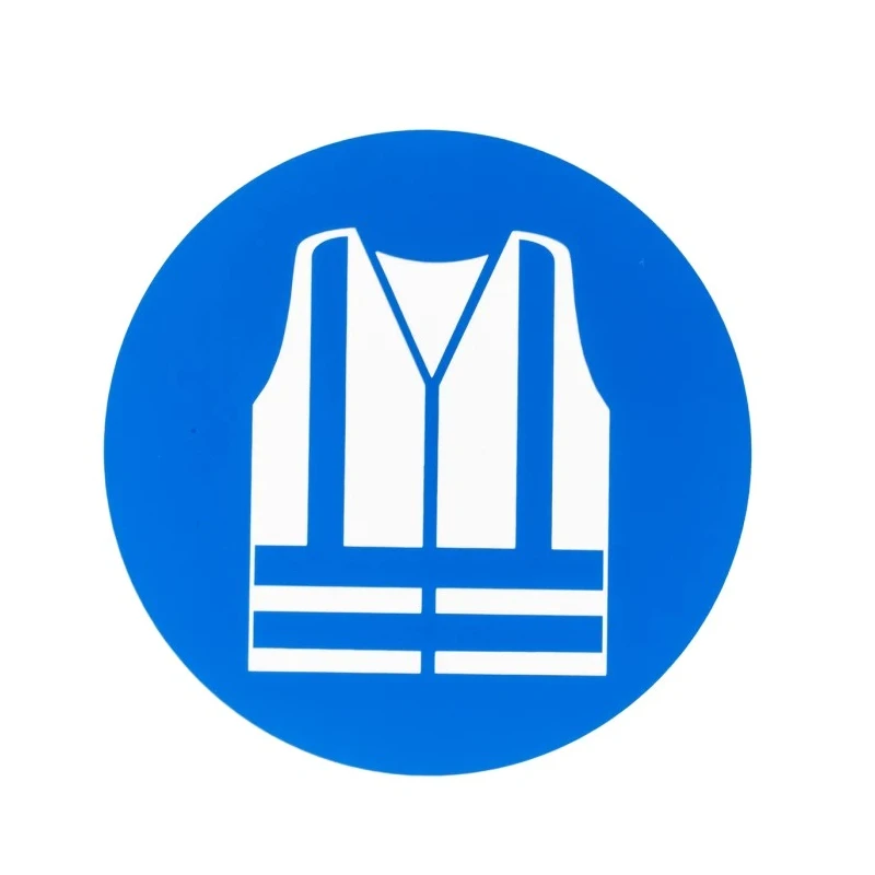 RS PRO Plastic Mandatory Sign High Visibility Symbol 200mm x 200mm ISO 7010 Standard 813-4603