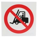 RS PRO Plastic No Access for Forklifts Prohibition Sign 200mm x 200mm ISO 7010 813-4628