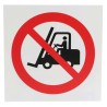 RS PRO Plastic No Access for Forklifts Prohibition Sign 200mm x 200mm ISO 7010 813-4628