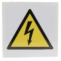 RS PRO Electrical Hazard Self-Adhesive Vinyl Warning Label 100mm x 100mm 813-4423