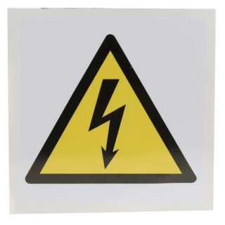 RS PRO Electrical Hazard Self-Adhesive Vinyl Warning Label 100mm x 100mm 813-4423