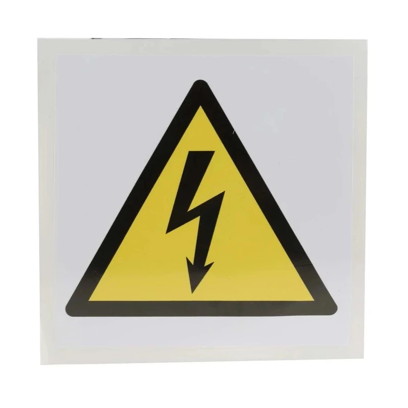 RS PRO Electrical Hazard Self-Adhesive Vinyl Warning Label 100mm x 100mm 813-4423