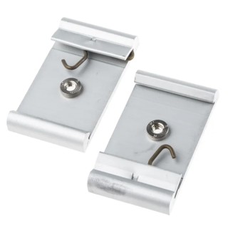 nVent Schroff Interscale M Series 35 mm DIN Rail Clip Adapter M4 Thread, Aluminium Zinc Coated, 10 Per Pack 24820-002