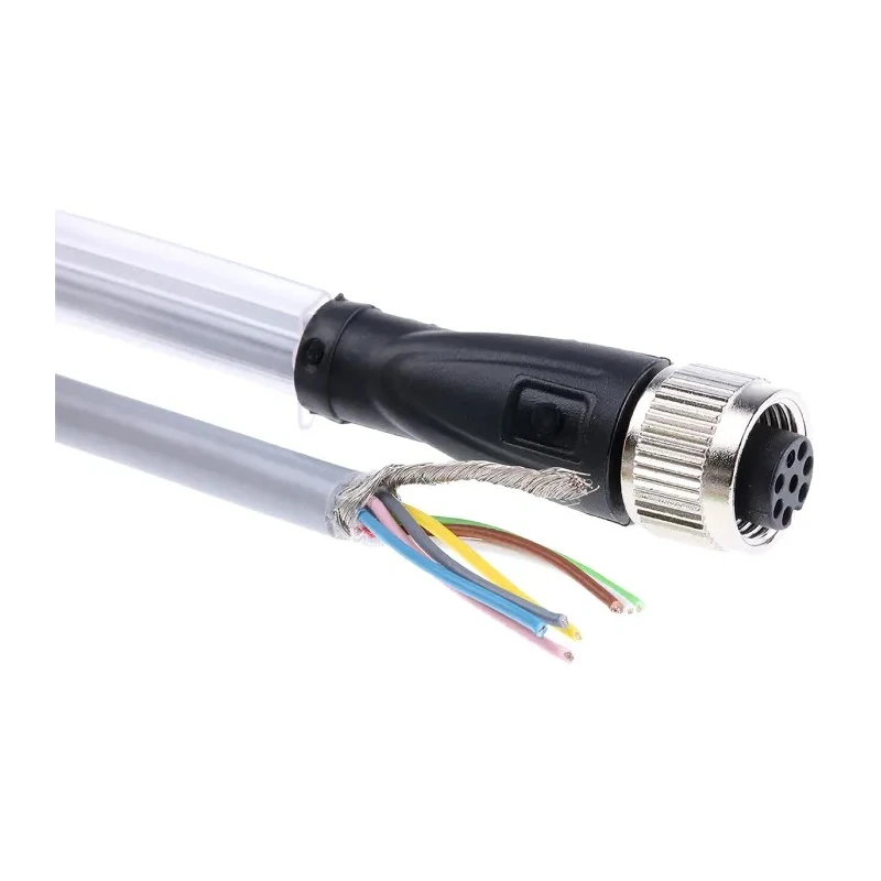 Pepperl + Fuchs Sensor Actuator Cable Female 8 Way Straight to Unterminated, 2 m, Polyurethane Jacket, 300V dc V17-G-2M-PUR