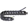 Igus e-chain Cable Trunking Z08 Black W38.2mm x D19.3mm L1m Min. Bend Radius 28mm Igumid NB Z08.30.028.0