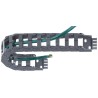 Igus E-chain Cable Trunking Z14 Black W62mm x D25mm Length 1m Min. Bend Radius 28mm Igumid NB