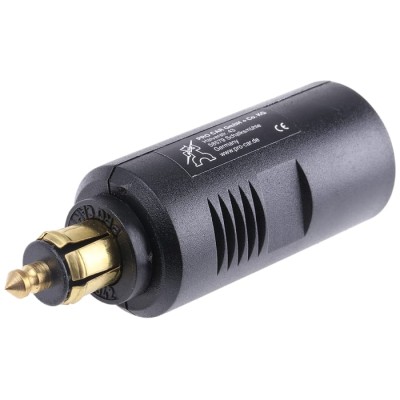 Pro Car Automotive Connector Female 1 Way Screw Termination Black Cable, 16A, DIN Socket Adapter 67872900
