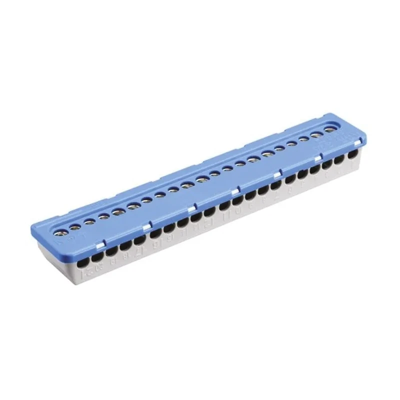 Entrelec MISTRAL65 Series Non-Fused Terminal Block 21-Way 16mm² 6mm² Wire 100A Screw Termination MISTRAL65