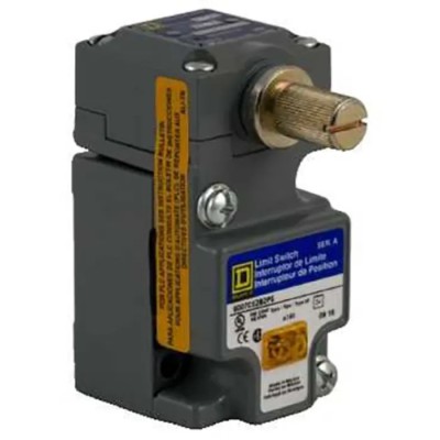 Telemecanique Sensors 9007 Series Rotary Head Limit Switch 1 NO/1 NC IP67 Die Cast Zinc Housing 600V AC 10A 