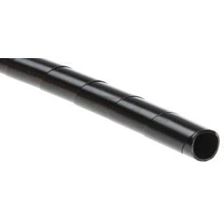 RS PRO Spiral Cable Wrap Polyethylene 3 m Length Black 32 mm Max Bundle Diameter 12 mm Cable Diameter 811-7620