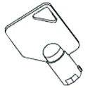 Telemecanique Sensors Safety Interlock Component Key XCSZ25