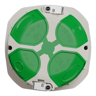 Schneider Electric Multifix Air White Polypropylene Back Box, NF, IP40, 1 Gang, 71 mm x 71 mm x 47 mm IMT35032