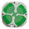 Schneider Electric Multifix Air White Polypropylene Back Box, NF, IP40, 1 Gang, 71 mm x 71 mm x 47 mm IMT35032