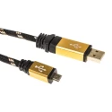 Roline USB Cable Male USB Type A to Male USB 2.0 Micro USB Type B Gold Black 1.8 m 11.02.8826-10