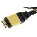 Roline USB Cable Male Micro USB Type B to Male USB 3.0 Micro USB Type B Gold Black 2 m 11.02.8879-10