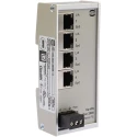 HARTING Ethernet Switch Unmanaged 4 RJ45 Port Compact Industrial Network Switch 24020040010