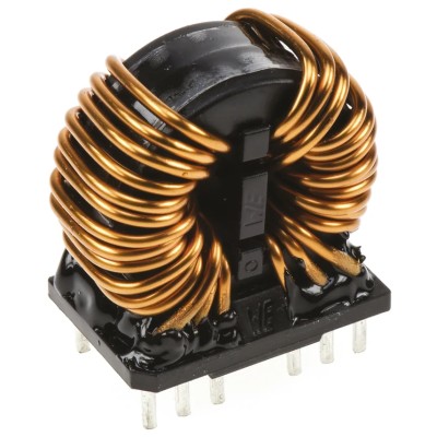 Wurth Elektronik 190 mH Nano Crystal Common Mode Choke 2 A Max DC Current 310 mΩ Rdc 300 MHz SRF WE-CMBNC 7448050219