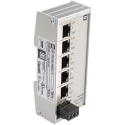 HARTING Unmanaged 5 Port Ethernet Switch 24-48VDC Power, DIN Rail Mounting 24020050000