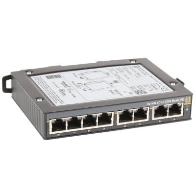 HARTING Unmanaged 8 Port Ethernet Switch Model 24030080000 with CE, CSA, FCC, UL Approvals