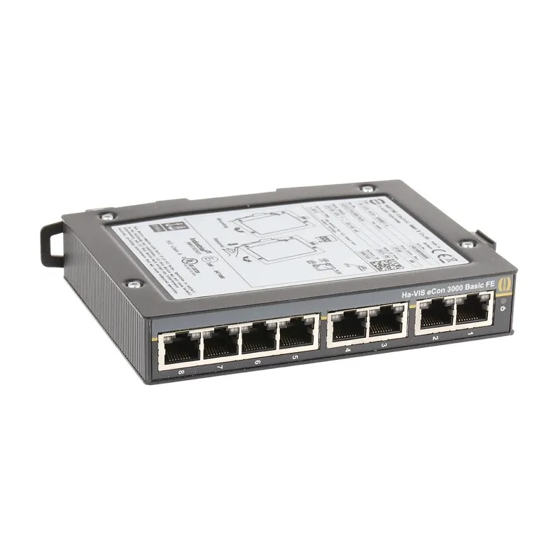 HARTING Unmanaged 8 Port Ethernet Switch Model 24030080000 with CE, CSA, FCC, UL Approvals