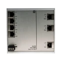 HARTING Unmanaged 7 Port Ethernet Switch 24-48VDC DIN Rail Mount 7 RJ45 Ports 10k Jumbo Frames 24024070010