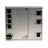 HARTING Unmanaged 7 Port Ethernet Switch 24-48VDC DIN Rail Mount 7 RJ45 Ports 10k Jumbo Frames 24024070010