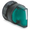 Schneider Electric Harmony Series 3 Position Illuminated Selector Switch Head 22 mm Cutout Green Handle IP65 ZB5AK1833