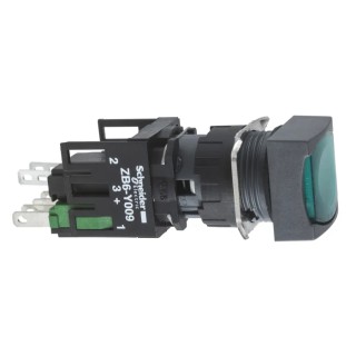 Schneider Electric Harmony XB6 Series Illuminated Push Button Switch, Latching Operation, Panel Mount, 16 mm XB6CF3B5B