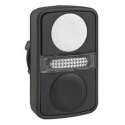 Schneider Electric Harmony XB5 Series White and Black Momentary Rectangular Push Button Head 22mm Cutout IP66 ZB5AW7A1720