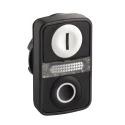 Schneider Electric Harmony XB5 Series White Black Momentary Push Button Head 22 mm Cutout IP69K IP67 IP66 ZB5AW7A1721